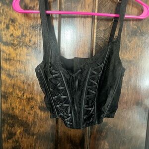 Victoria's Secret Black Lace Corset